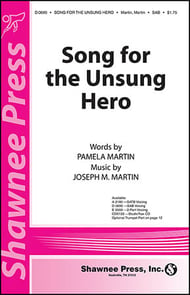 Song for the Unsung Hero SATB choral sheet music cover Thumbnail